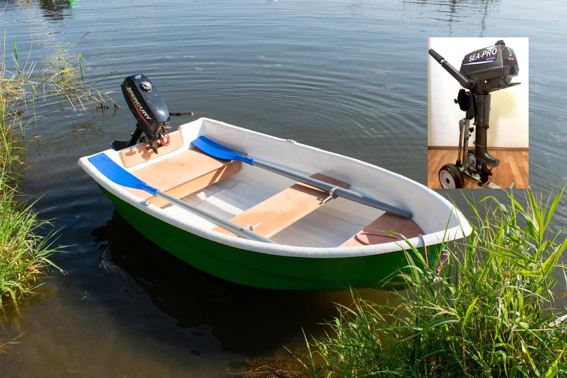 Гребная стеклопластиковая лодка-картоп Тортилла-235