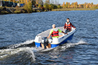 Моторная лодка для рыбалки и отдыха Легант-350