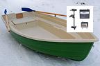 Гребная лодка с мотором"Тортилла-305 с Рундуком Sea-Pro T24/60"