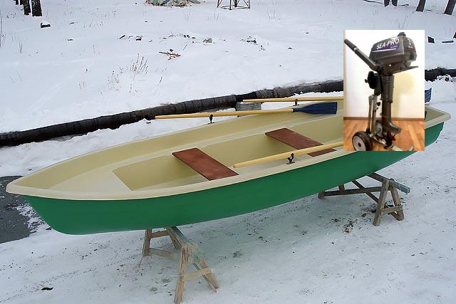 Лодка Тортилла-5 в стандартном зелёно-песочном цвете